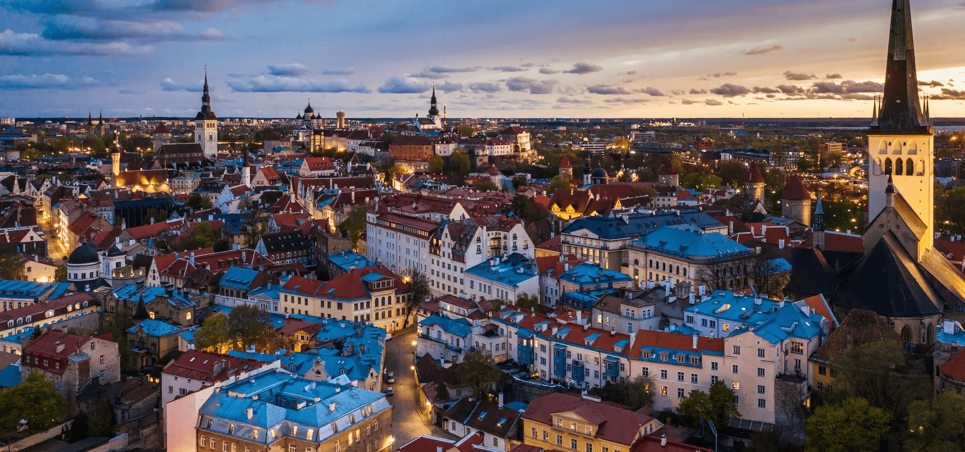 Tallinn Evening Panorama View